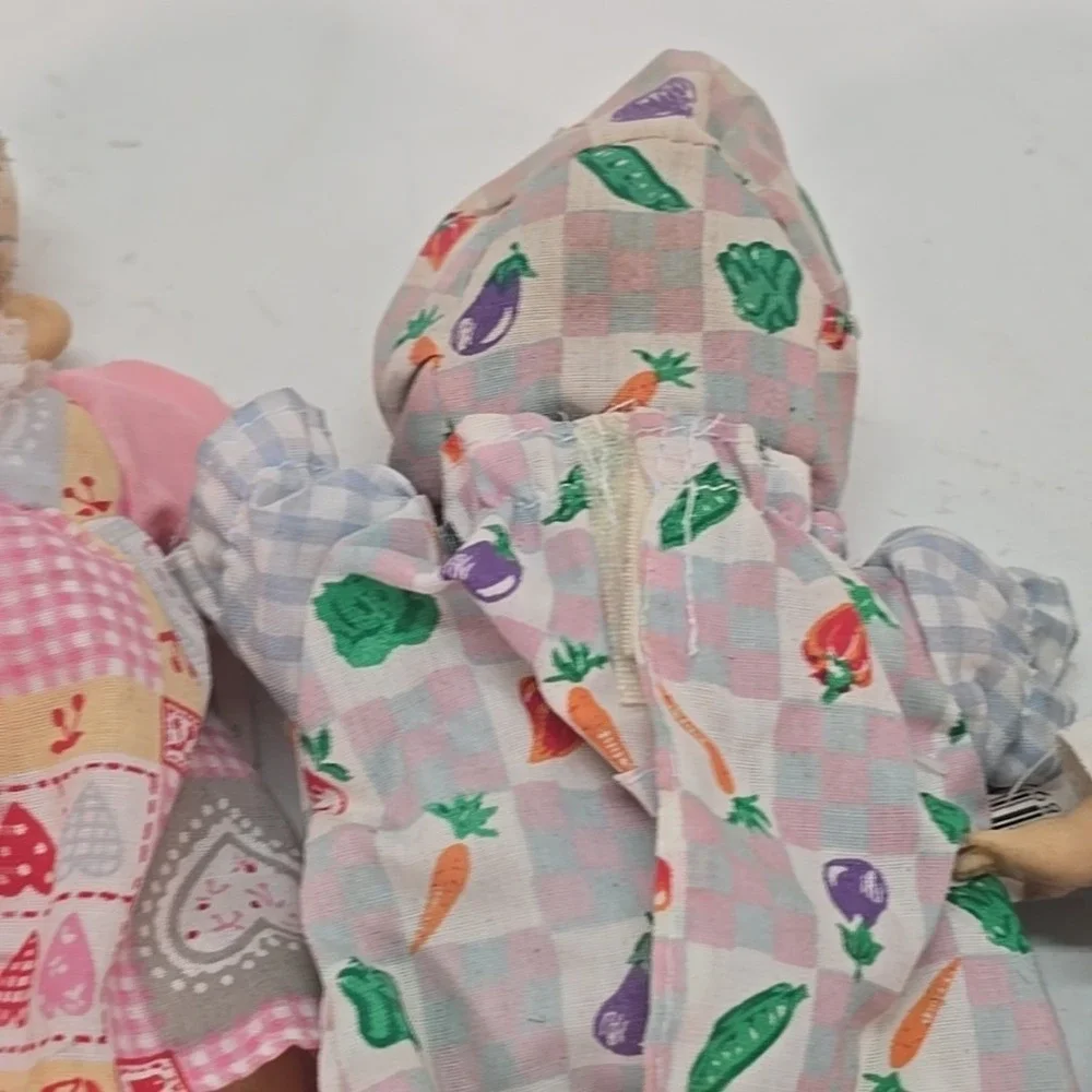 Gi-go Expressions Baby Doll Palm Pals‎ Bean Bag Vintage 90s Face Set Of 4